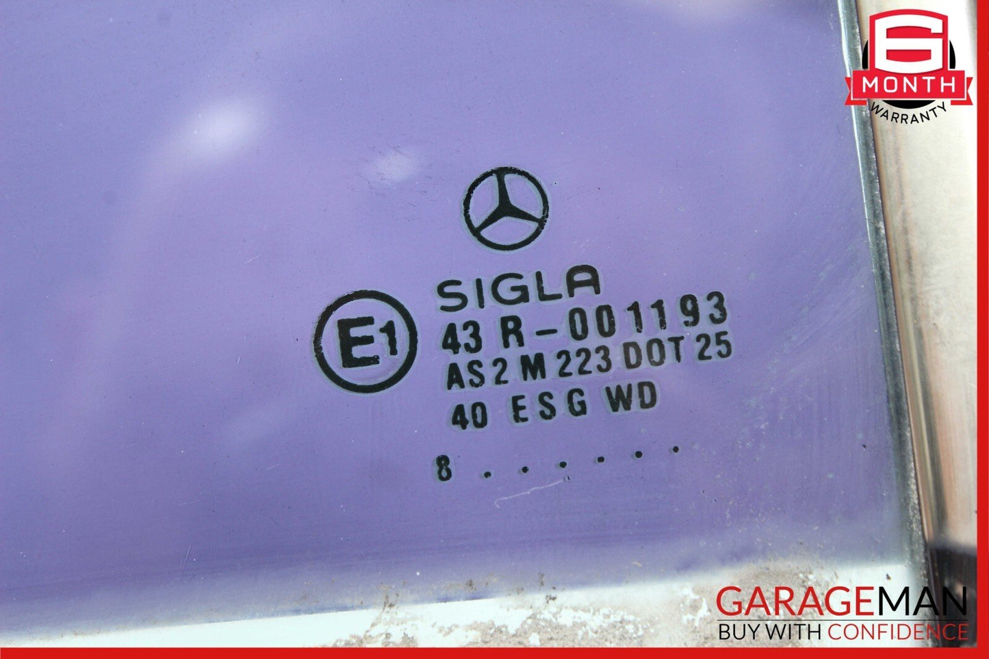 97-04 Mercedes R170 SLK230 SLK320 Rear Right Passenger Side Quarter Window Glass