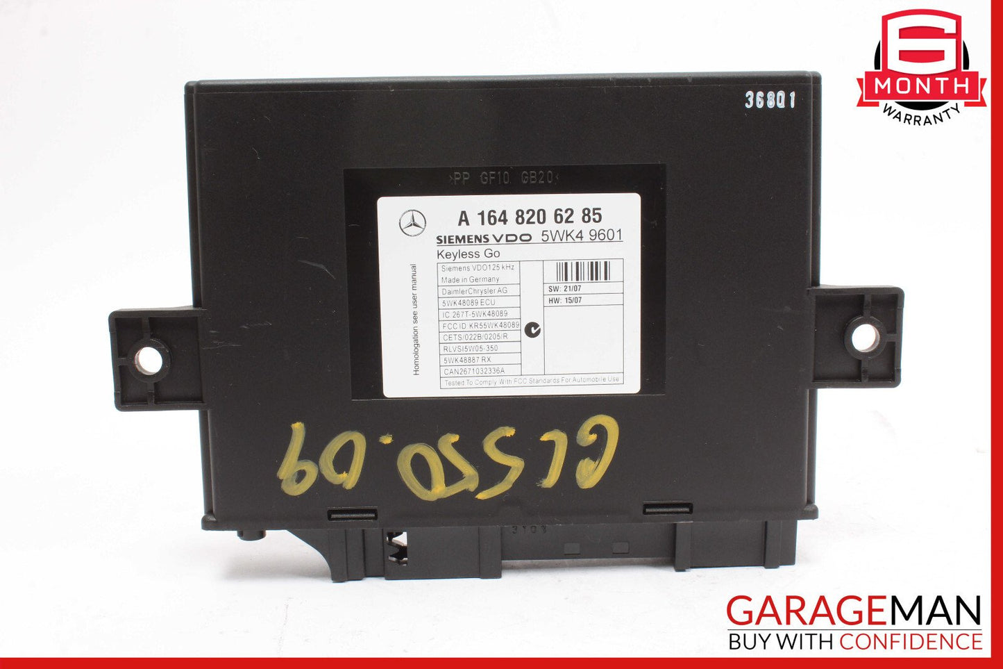 06-12 Mercedes X164 GL550 ML350 ML550 Keyless Go Controller Module Unit OEM