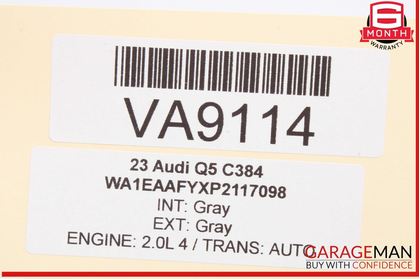 18-25 Audi Q5 SQ5 Front Left Driver Side Window Regulator Motor 80A959801 OEM