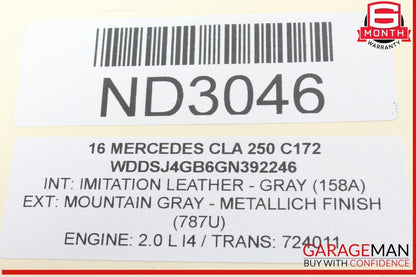 14-19 Mercedes W117 CLA250 Rear Left or Right Upper Control Arm 2463501006 OEM