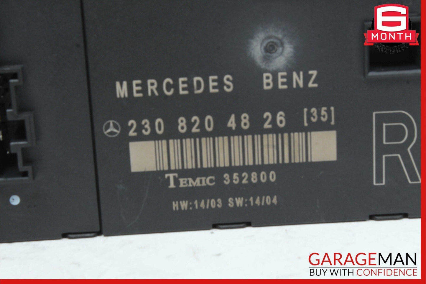 03-08 Mercedes R230 SL500 SL63 Front Right Side Door Control Module Unit