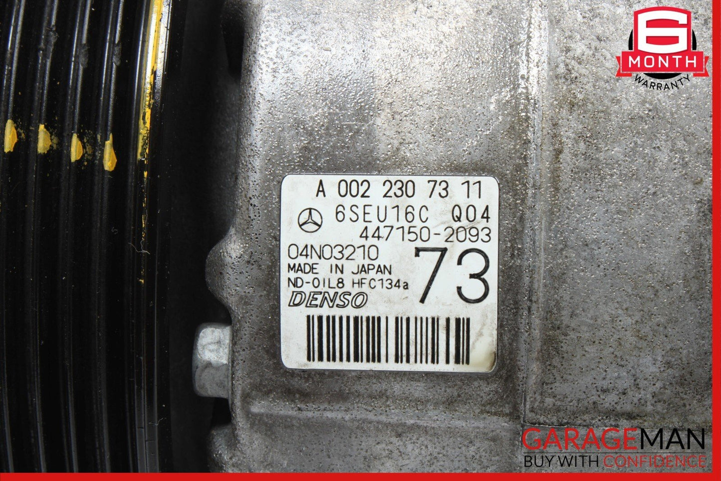 10-16 Mercedes W212 E350 AC A/C Air Conditioning Compressor Pump 0022307311