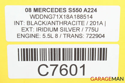 07-09 Mercedes W221 S550 ESP Parking Assist Suspension Control Switch 2218701558