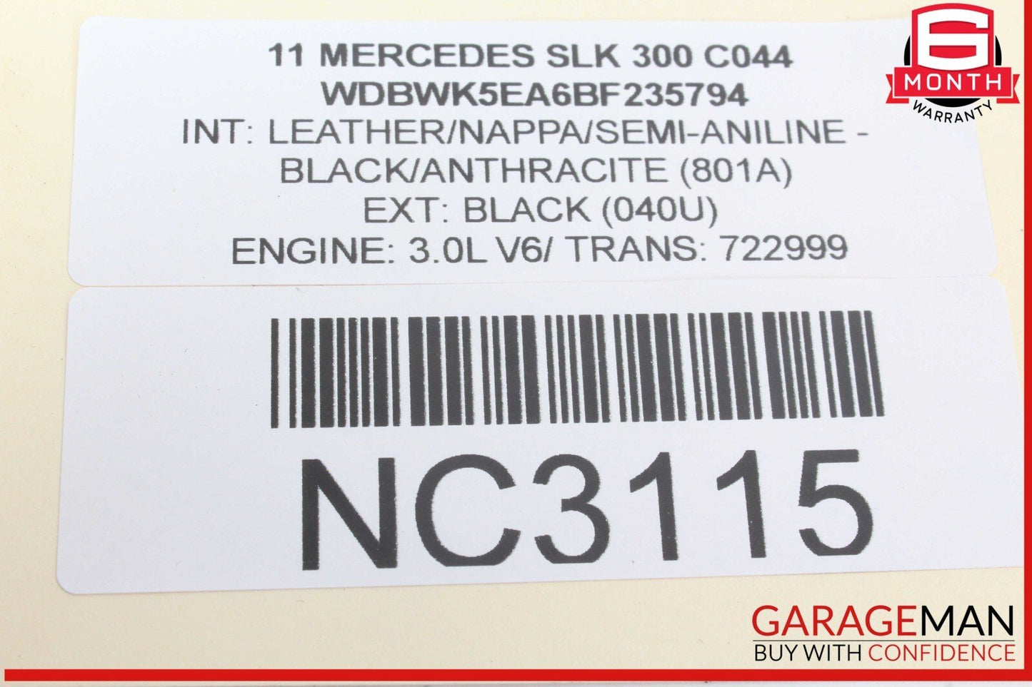 09-11 Mercedes R171 SLK300 SLK55 Head Unit Radio AM/FM CD Player 1719000700 OEM