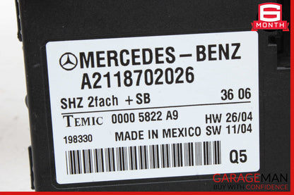 06-13 Mercedes W219 CLS550 GL550 Heated Seat Control Module 2118702026 OEM