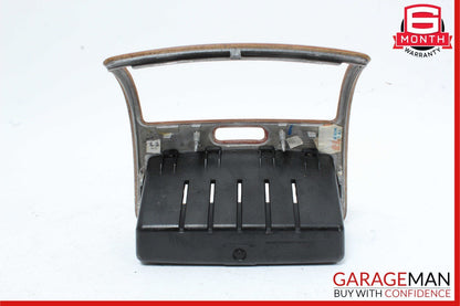 00-06 Mercedes W220 S430 S600 S55 Rear Center Console A/C Air Vent Trim Wood OEM