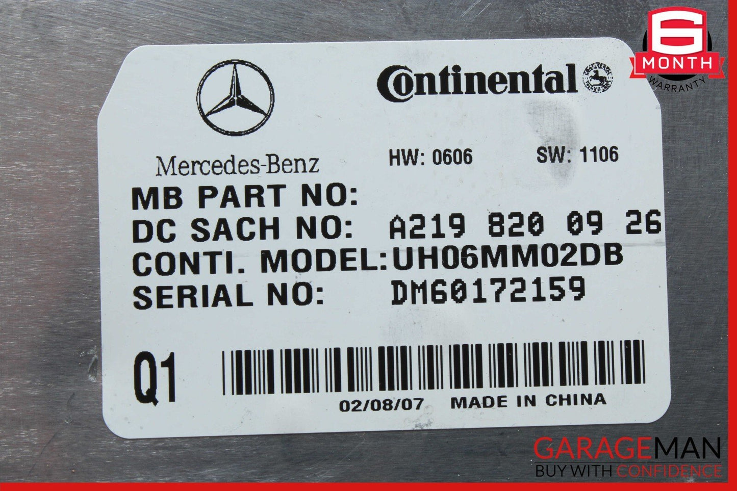 06-12 Mercedes W211 E350 SL550 Communication Control Module 2198200926 OEM