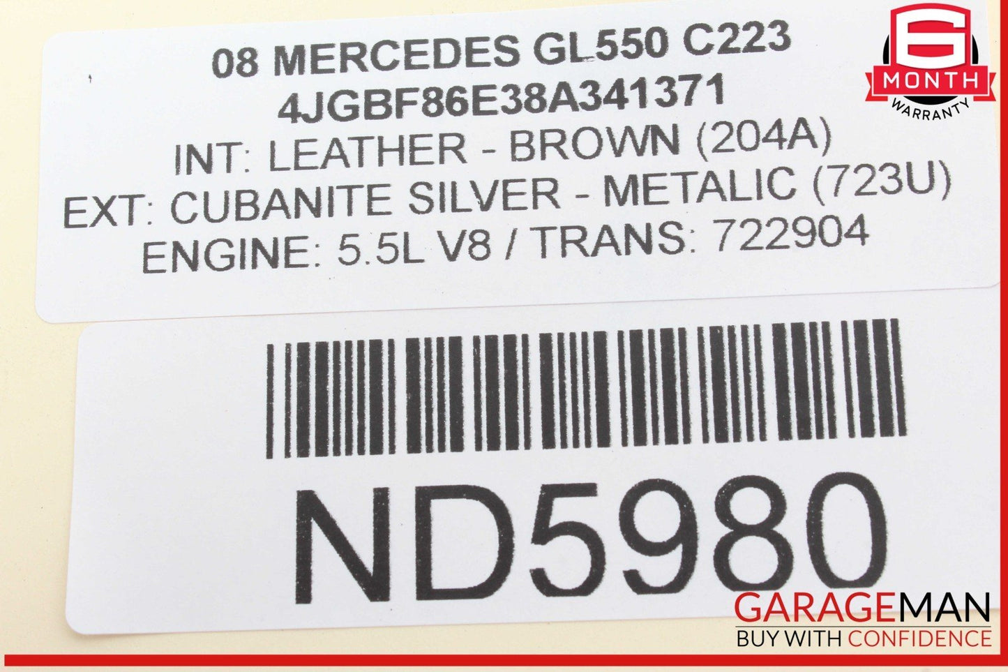 06-12 Mercedes X164 GL550 GL450 Rear PDC Bumper Parking Sensor Wire Harness OEM