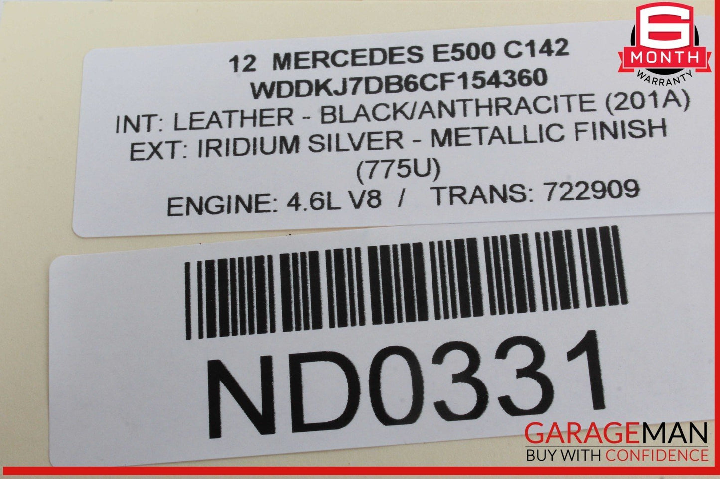 10-15 Mercedes W212 E550 C300 Keyless Go Entry Control Module 1729007900 OEM