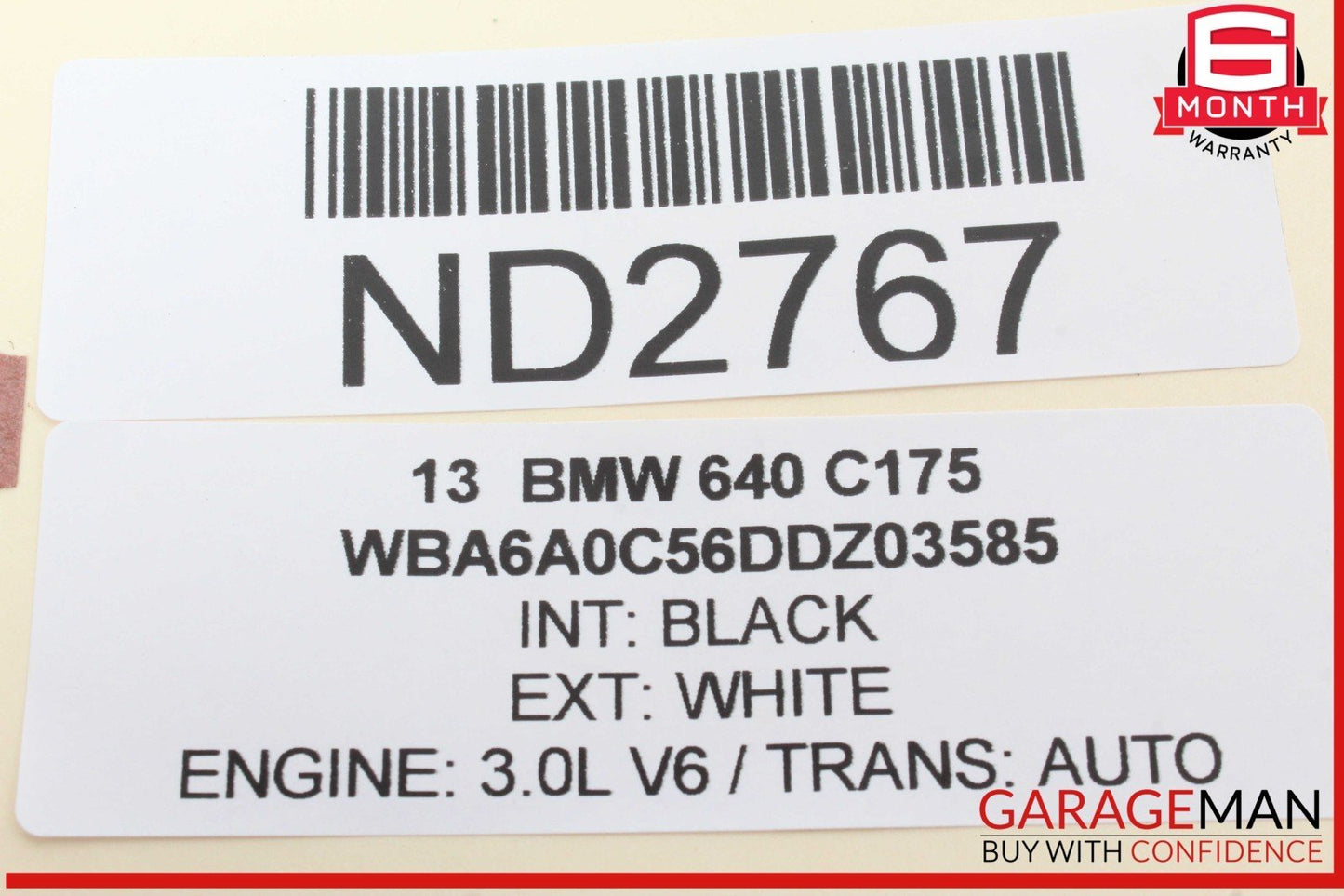 12-18 BMW 640i 650i Voltage Converter Control Module Unit 9251984 OEM
