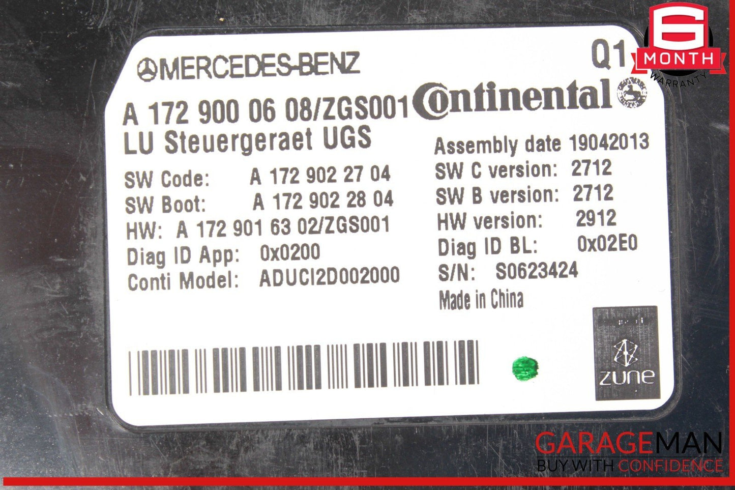 12-20 Mercedes W212 E350 E550 GL550 Communication Control Module Unit OEM
