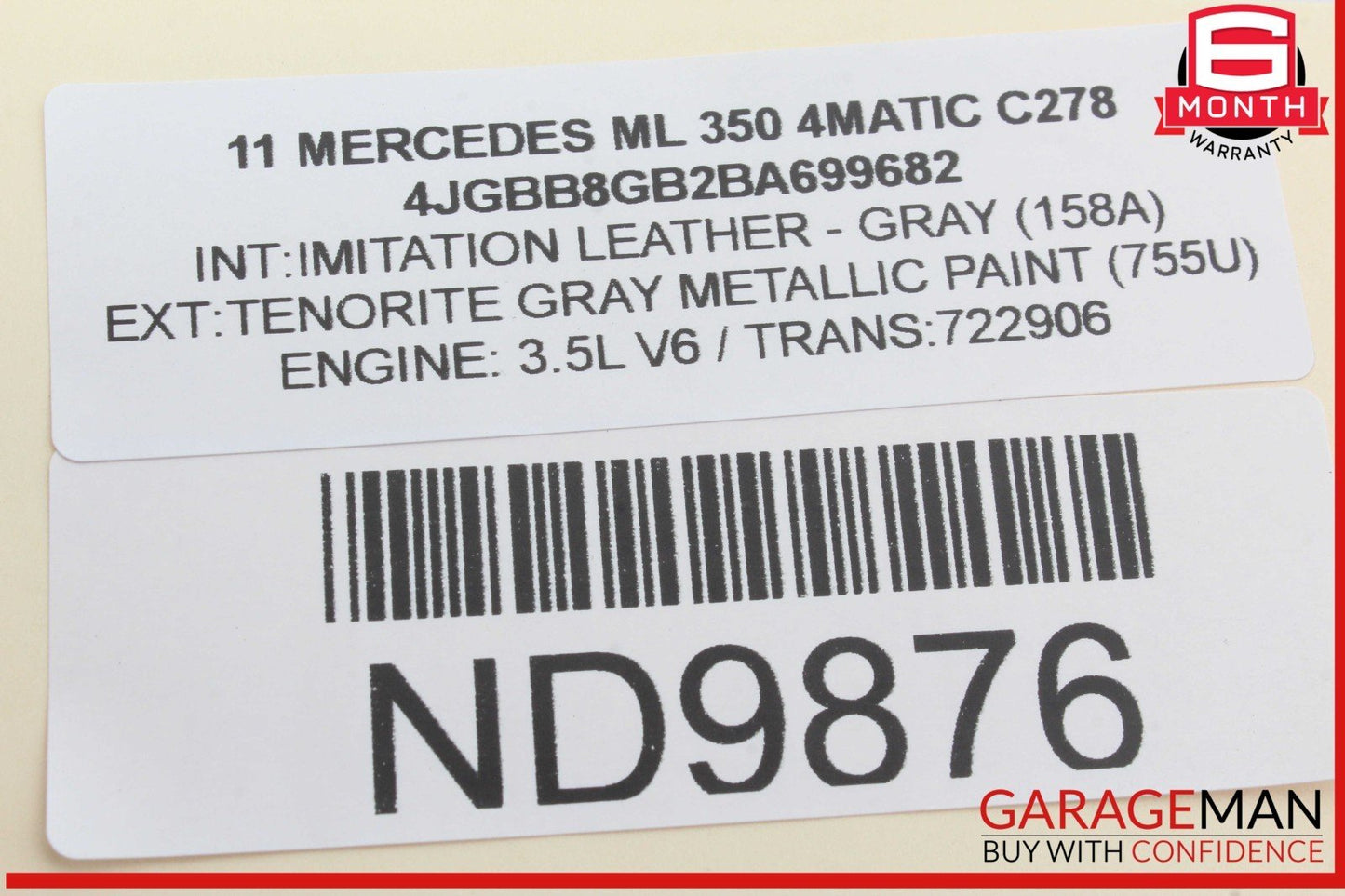 06-13 Mercedes W164 ML350 4MATIC GL350 Power Inverter Module 2049820020 OEM