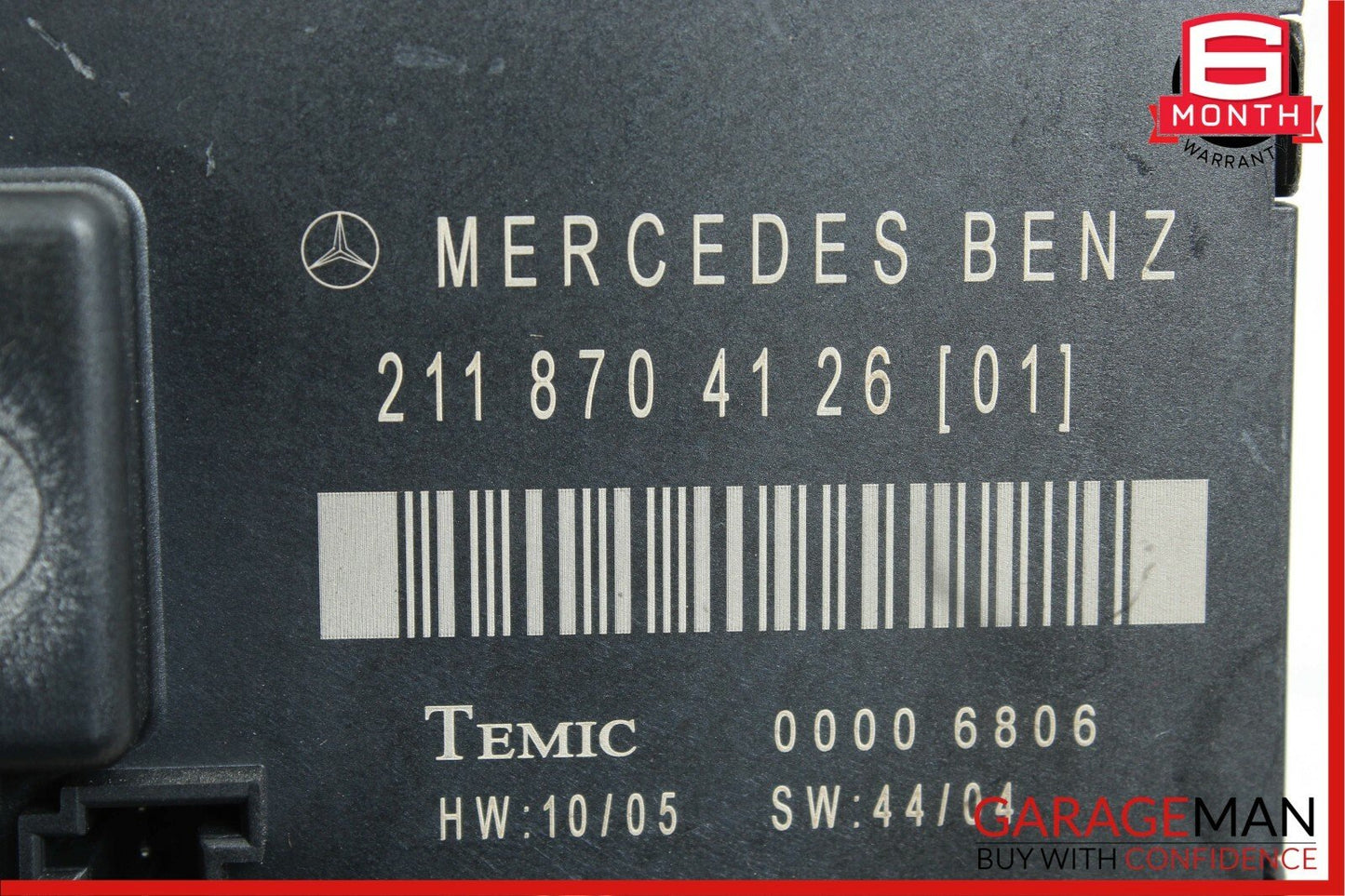 03-09 Mercedes W211 E350 E550 Rear Right Passenger Side Door Control Module Unit