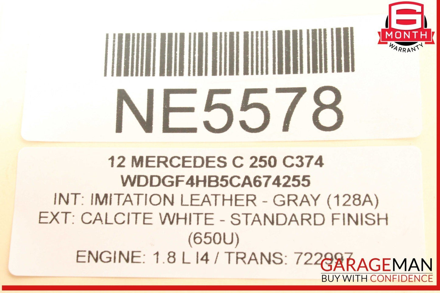 08-17 Mercedes W204 C250 C300 Front Left Driver Side Lower Control Arm OEM