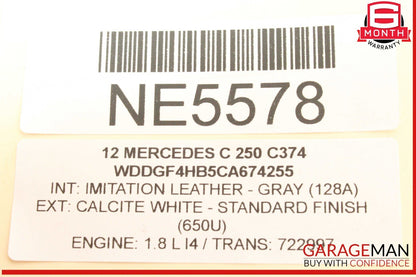 08-17 Mercedes W204 C250 C300 Front Left Driver Side Lower Control Arm OEM