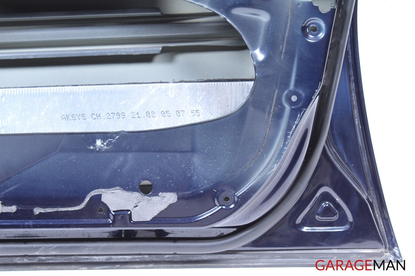 06-11 MERCEDES W219 CLS500 FRONT RIGHT PASSENGER SIDE DOOR SHELL BLUE OEM
