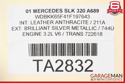 01-04 Mercedes R170 SLK230 SLK320 Power Steering Gear Box Gearbox Assembly OEM