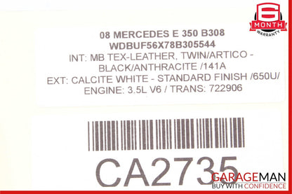 03-09 Mercedes W211 E63 AMG E350 Rear Left Side Exterior Door Handle Flintgray