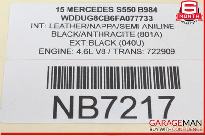14-17 Mercedes W222 S550 Rear Left Driver Side Exterior Door Handle 0997602100