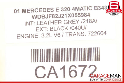 98-02 Mercedes W210 E430 E320 Rear Left Side Exterior Door Handle Black