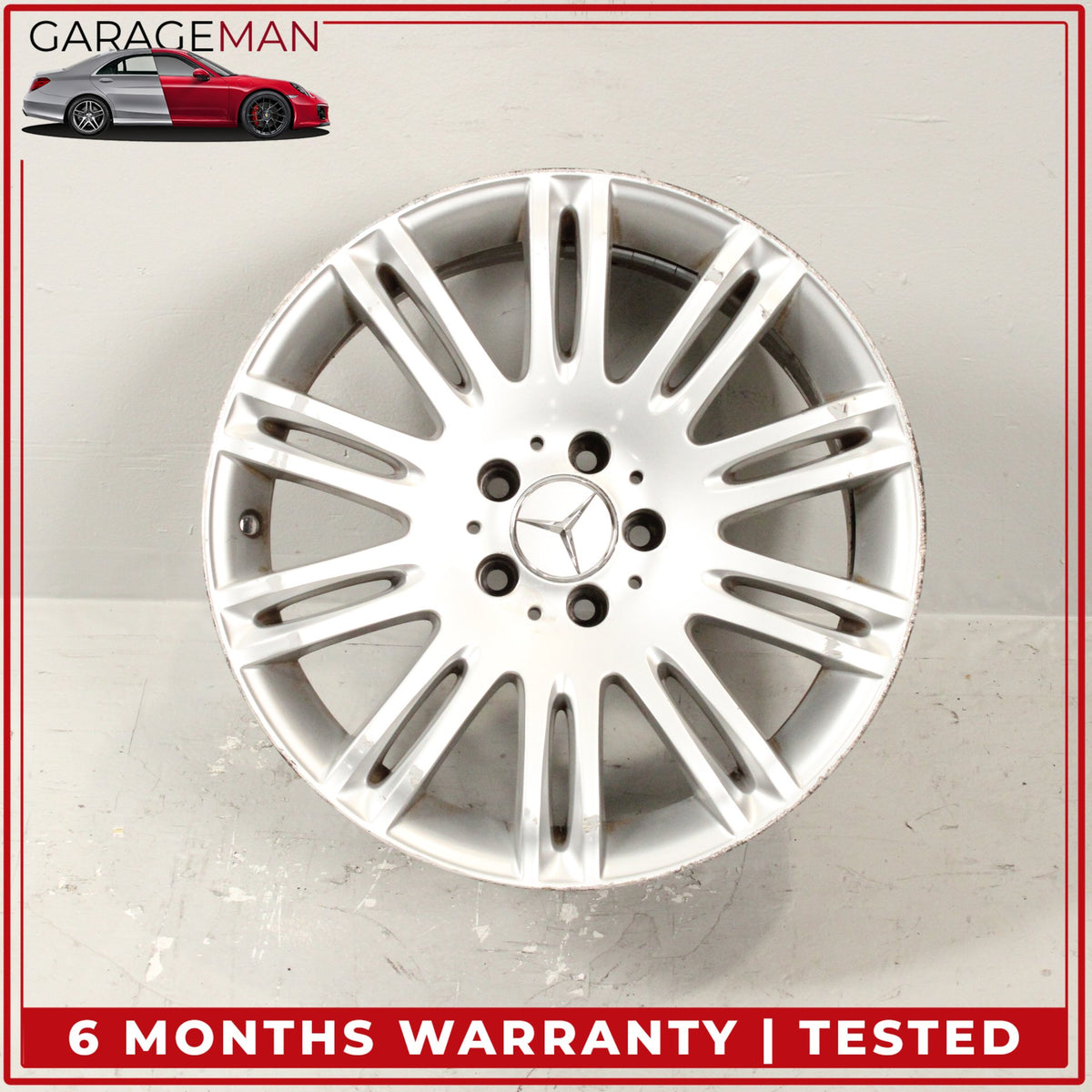 2007-2009 Mercedes W211 E350 E550 Rear Wheel Rim 9JX18H2 ET39 2114015402 OEM