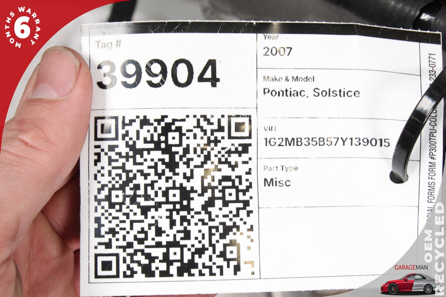 07-09 Pontiac Solstice \ Saturn Sky RWD 2.4L Engine Motor LE5 141 541 RWD