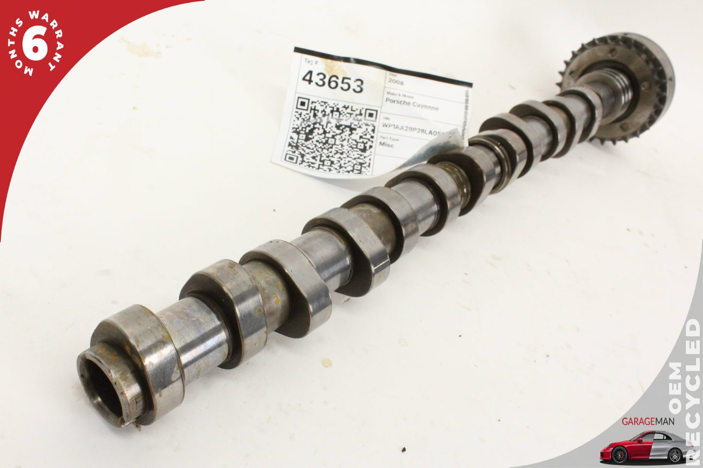 2008-2010 Porsche Cayenne 957 3.6L Intake Camshaft w/ Adjuster 03H109087A OEM