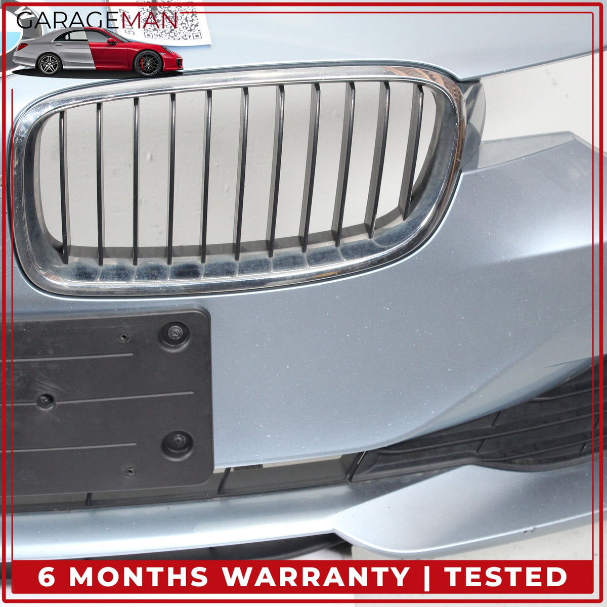 2012-2015 BMW F30 320i 328i xDrive Front Bumper Cover Panel Blue Metallic OEM