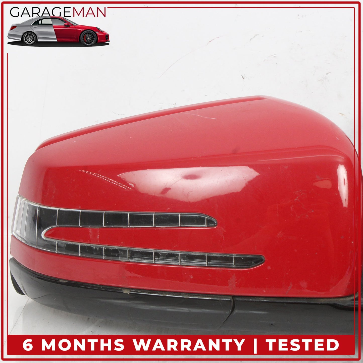 2010-2017 Mercedes C207 E400 Coupe Front Right Door Rear View Mirror Red OEM