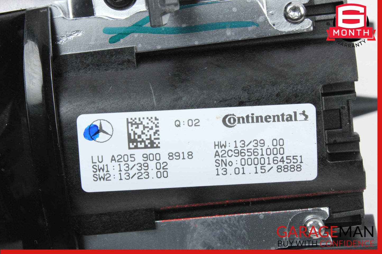 2015-2020 Mercedes-Benz C300 W205 Center Console Multi Function Switch Control