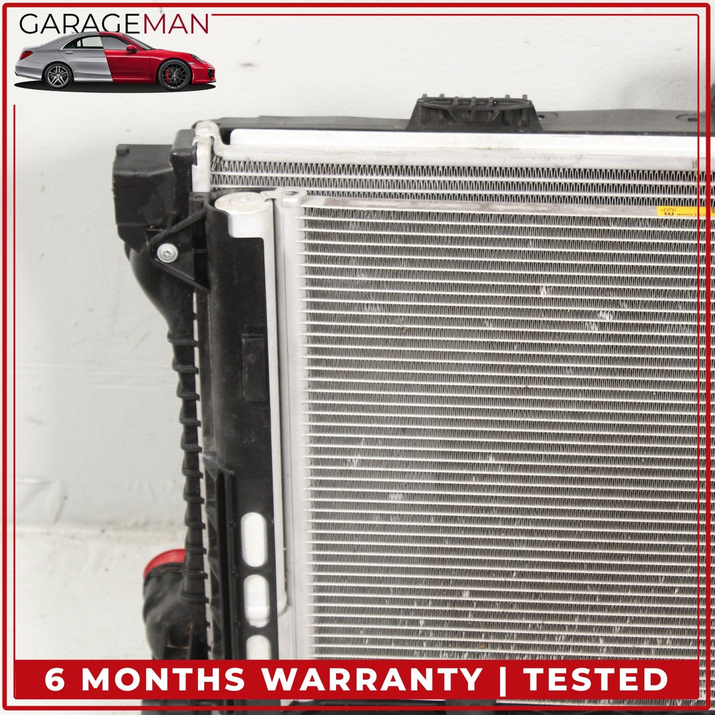 2010-2016 Porsche Panamera 970 Engine Cooling Radiator AC A/C Condenser OEM