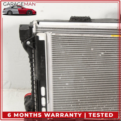 2010-2016 Porsche Panamera 970 Engine Cooling Radiator AC A/C Condenser OEM