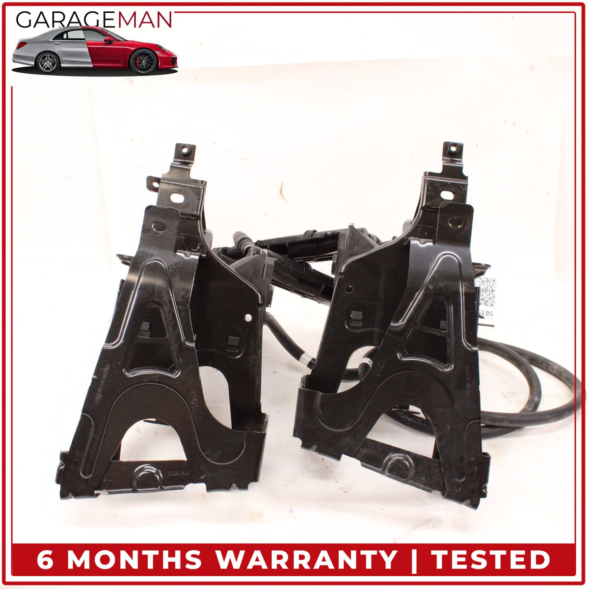 2012-2018 BMW 650i Front Left and Right Side Head Light Mount Bracket Set OEM
