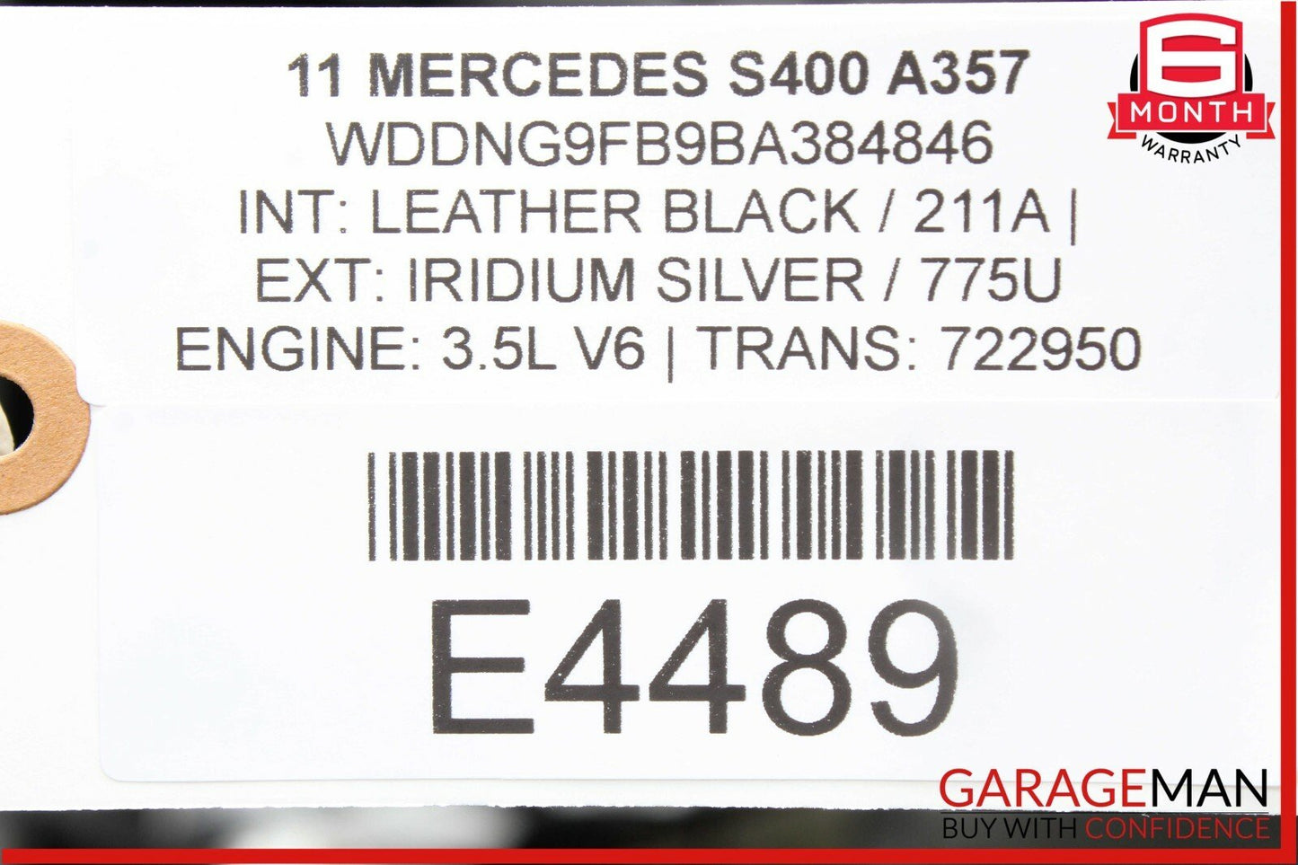 07-11 Mercedes W221 S400 S550 Steering Column Cover Trim Panel Black 2214620195