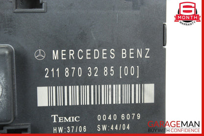 06-11 Mercedes W211 E320 CLS350 Rear Right Passenger Side Door Control Module