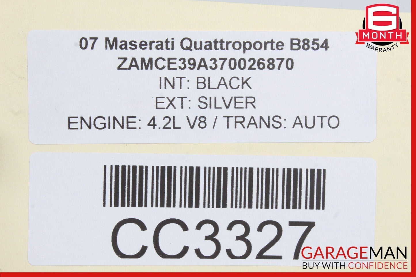 03-13 Maserati Quattroporte M139 Trunk Lid Panel Assembly OEM