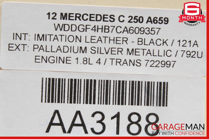 12-15 Mercedes W204 C250 C300 Front Right Side Door Lock Latch Actuator