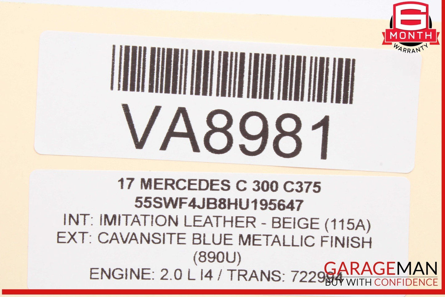 15-20 Mercedes W205 C300 C350e C400 Rear Right Side Door Control Module Unit OEM