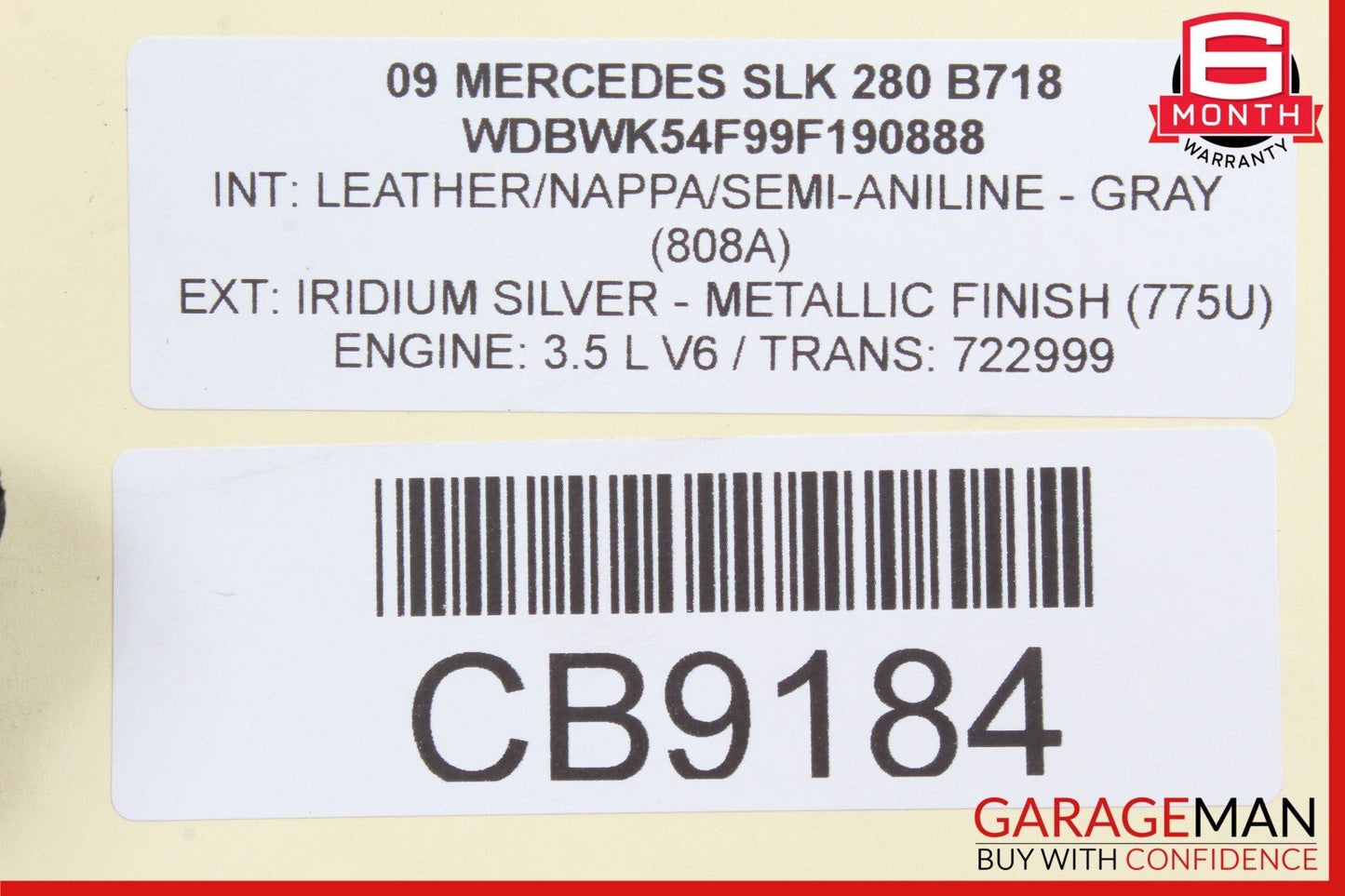 05-11 Mercedes R171 SLK300 Rear Left or Right Side Lower Thrust Control Arm OEM