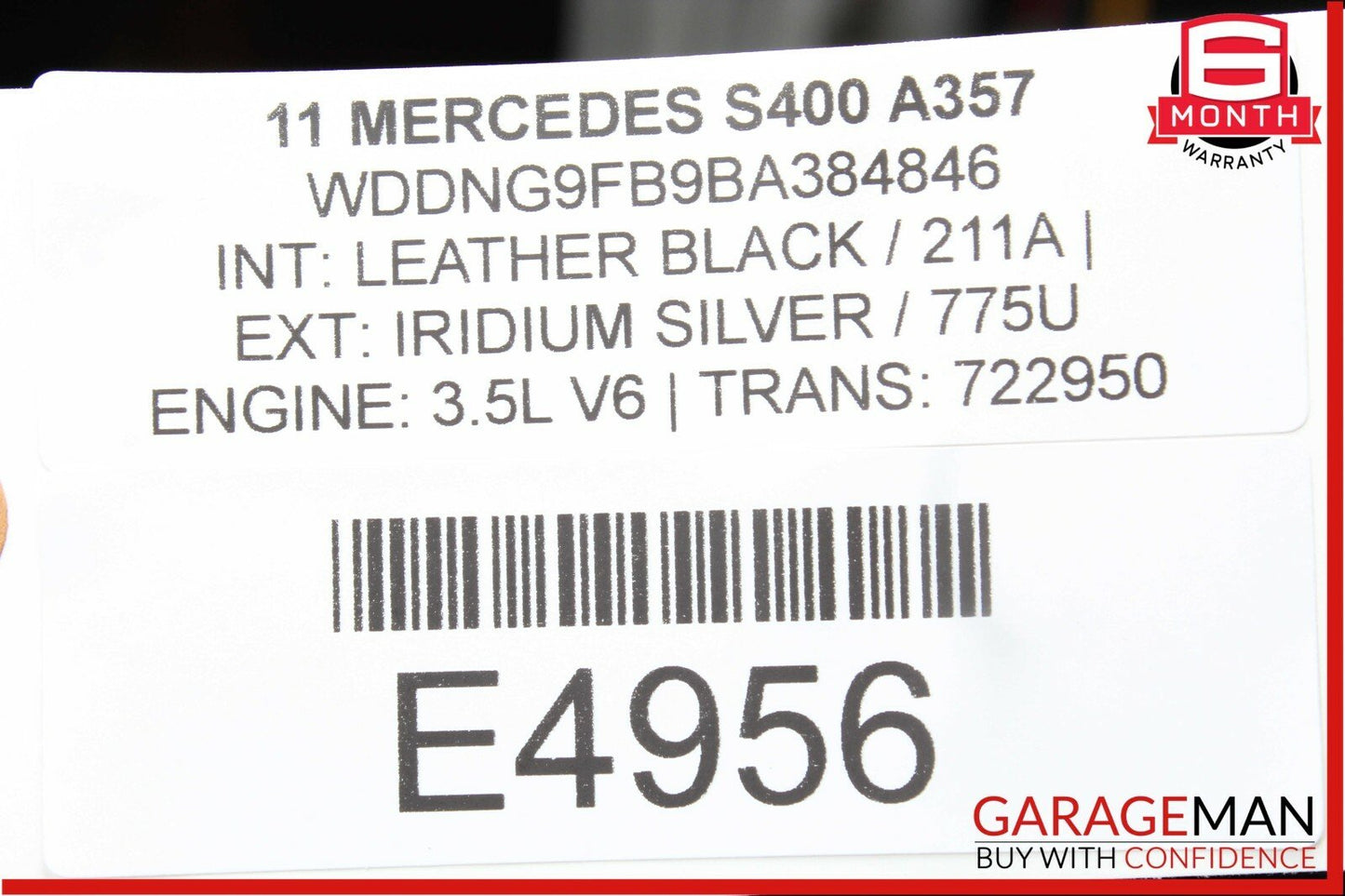 10-13 Mercedes W221 S400 Hybrid 180 AMP Alternator 0141542802 OEM