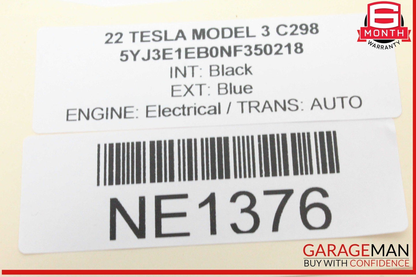17-23 Tesla Model 3 Floor Brake Stop Pedal w/ Frame Assembly 104469100D OEM