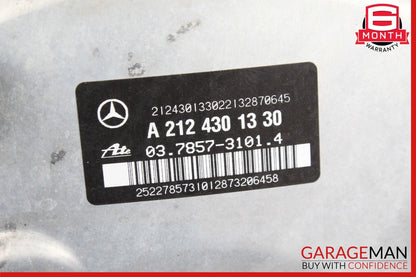 14-18 Mercedes W212 E250 Power Brake Booster Master Cylinder Reservoir Assy OEM