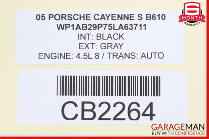 03-06 Porsche Cayenne S 955 4.5L Left Side Exhaust Muffler Tip OEM