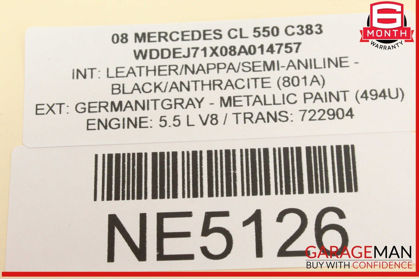 07-14 Mercedes W216 CL550 Headlight Switch Night Vision Control Module OEM