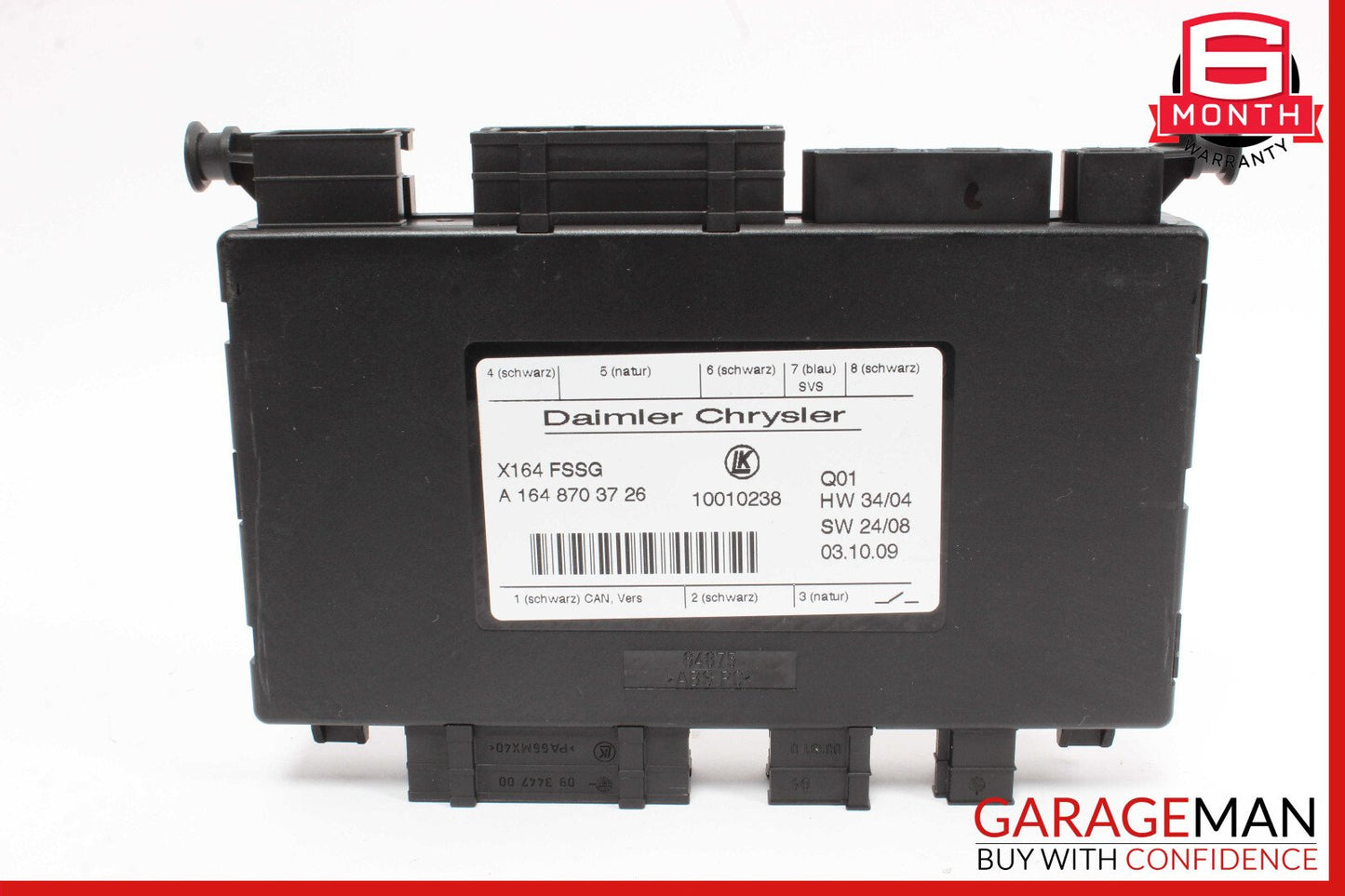 07-12 Mercedes X164 GL450 GL350 Third Seat Row Power Folding Control Module OEM