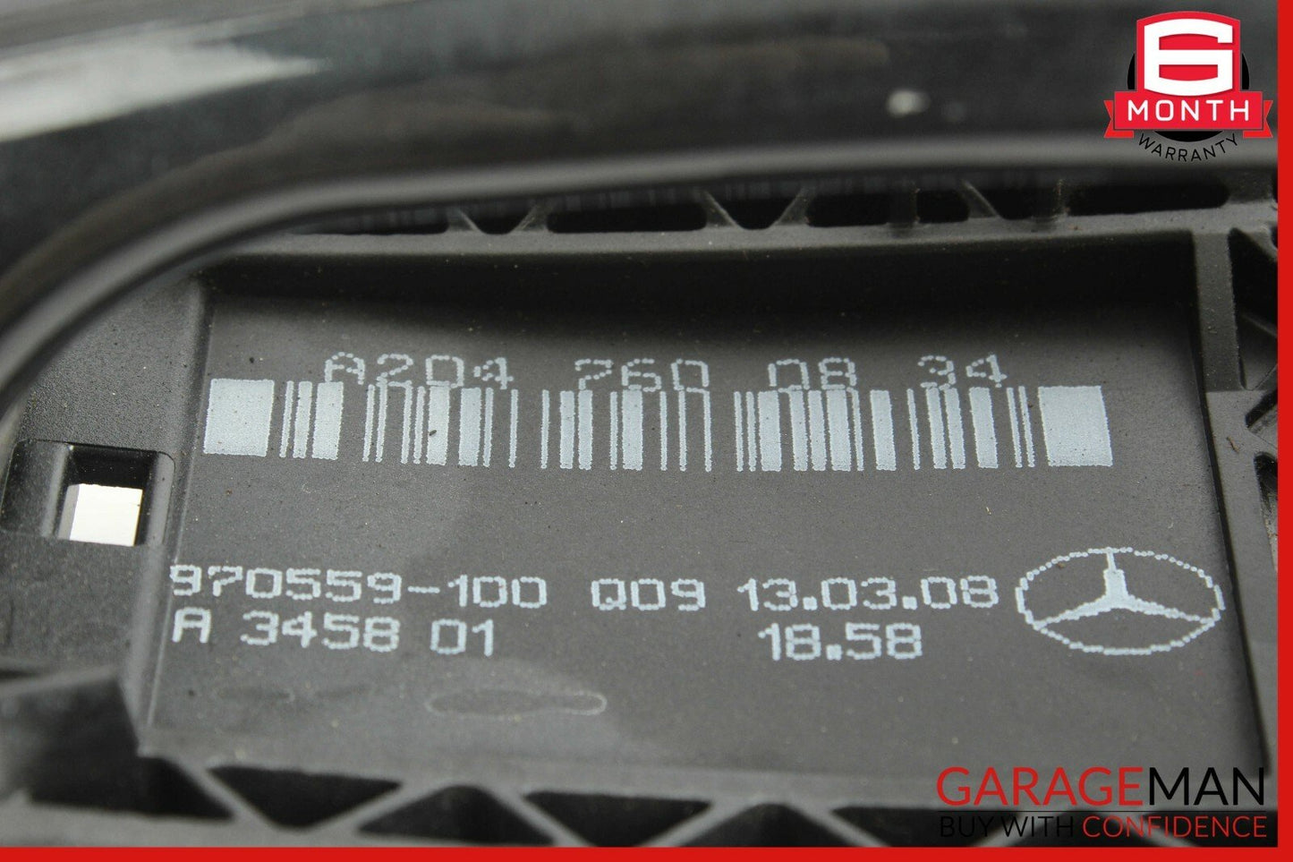 08-11 Mercedes W204 C300 C280 Rear Right Side Exterior Door Handle Black OEM