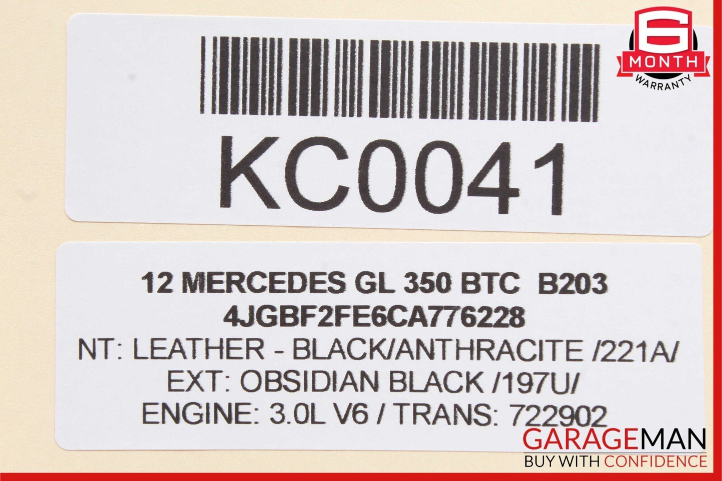 07-12 Mercedes X164 GL350 GL450 Rear Right And Left Seat Fold Control Switch OEM
