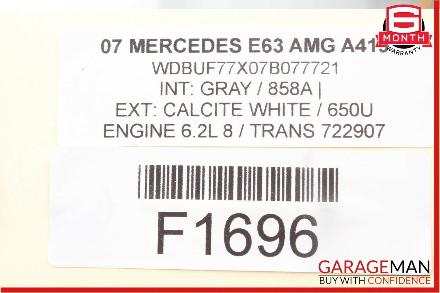 03-11 Mercedes W211 E350 E63 AMG Front Left Side Under Seat Control Module Unit