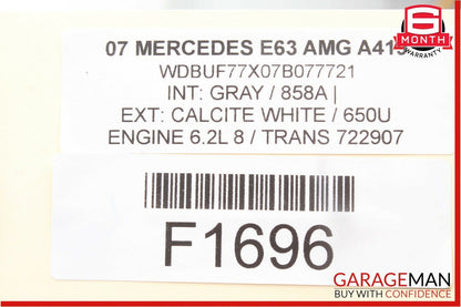 03-11 Mercedes W211 E350 E63 AMG Front Left Side Under Seat Control Module Unit
