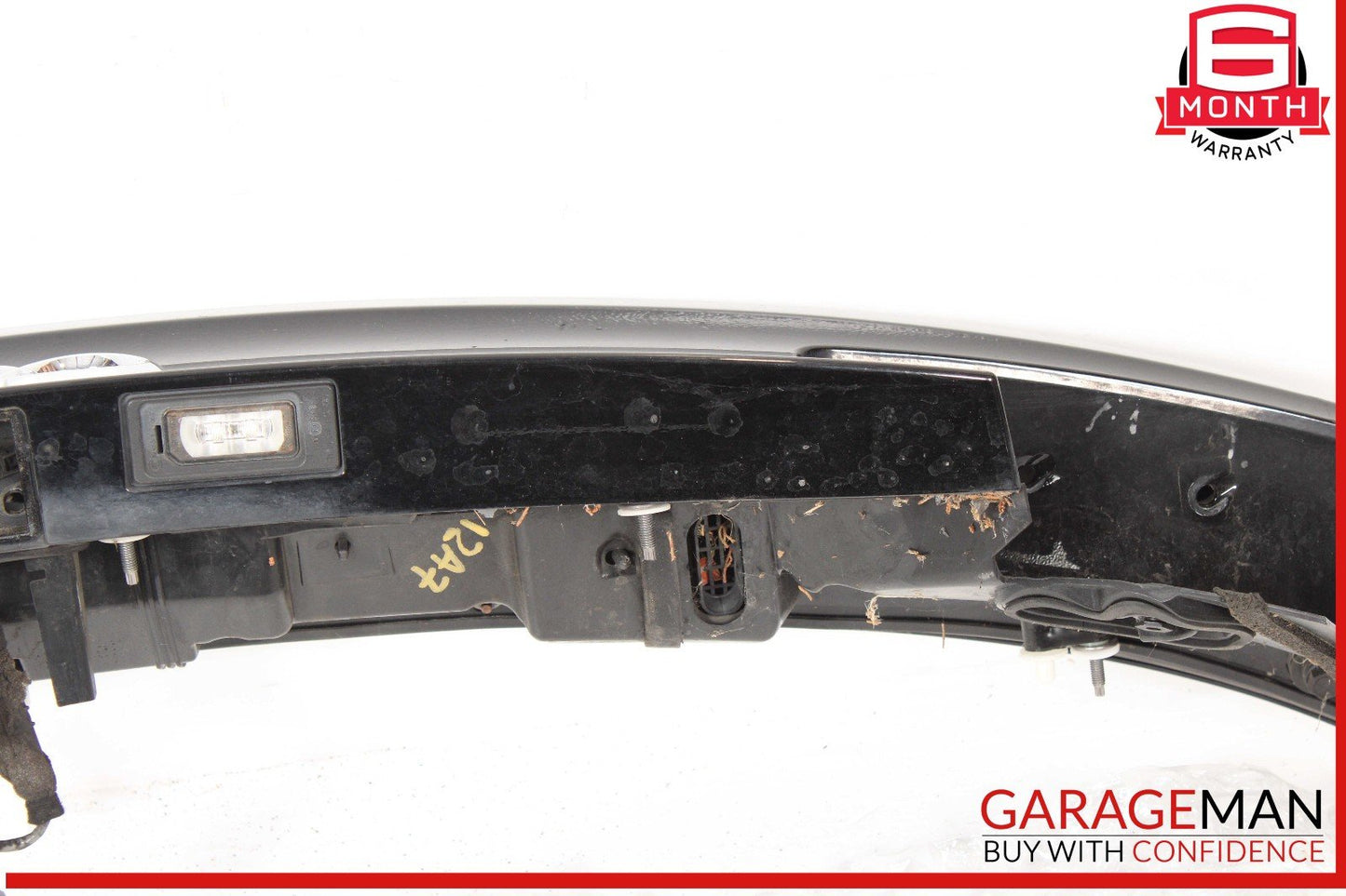 12-18 Audi A7 Rear Trunk Lid Tailgate Spoiler Panel Spoiler Mount Black OEM